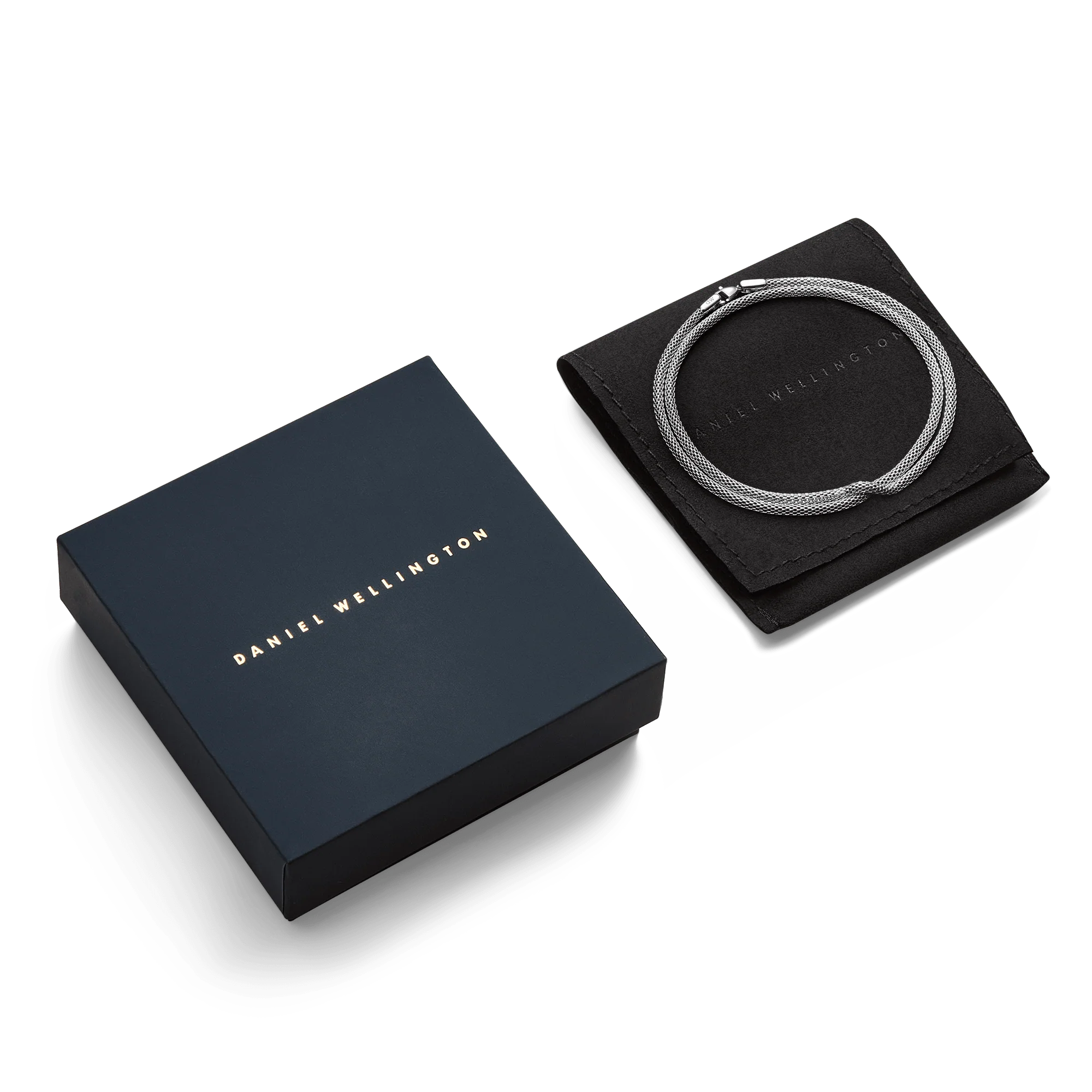 Daniel Wellington Tide Mesh Necklace Silver 2.8 - Image 3
