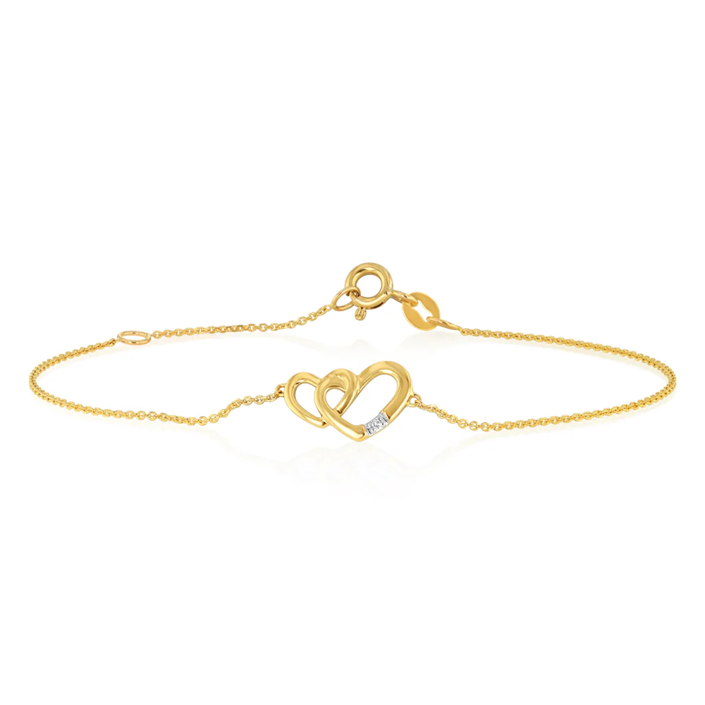 Diamond Bracelet in 9ct Yellow Gold