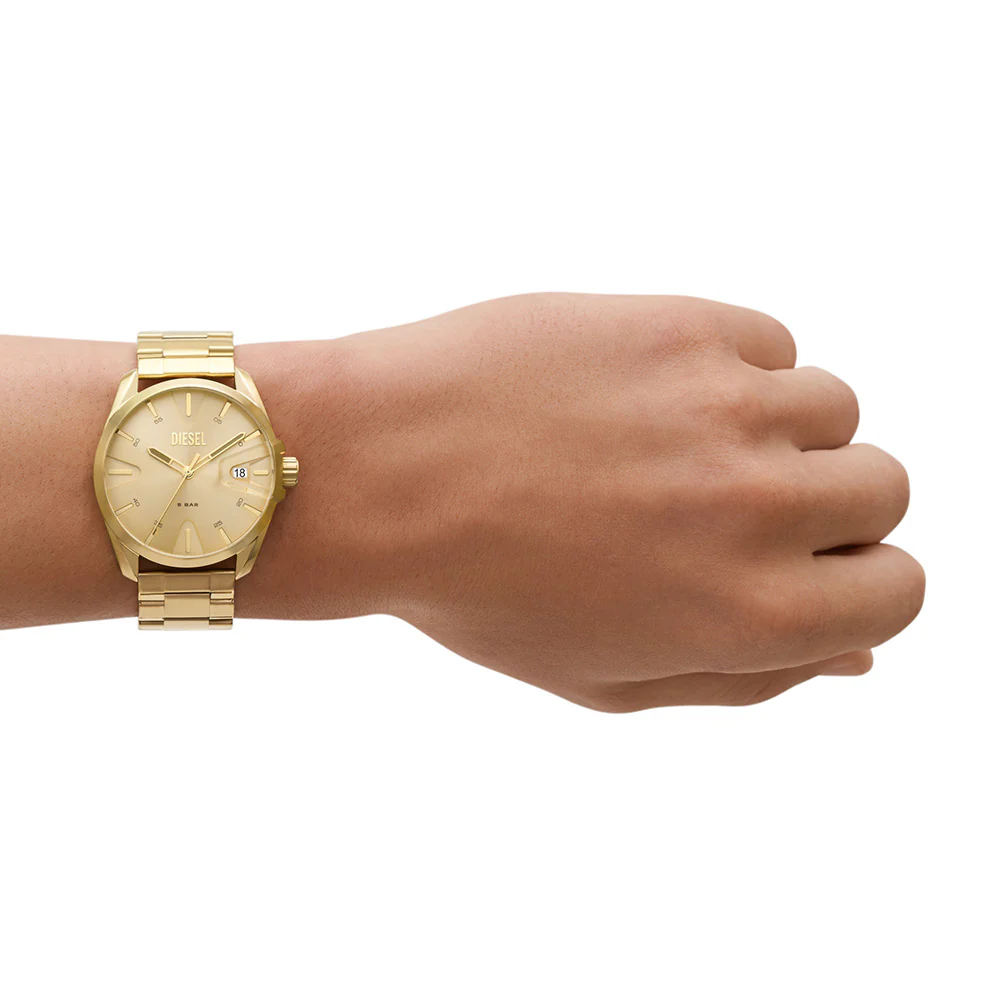 Diesel DZ2163SET MS9 Gold Tone Mens Watch with Necklace - Image 6