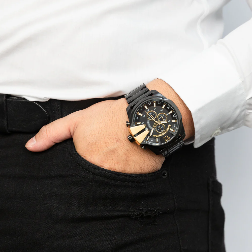 Diesel Mega Chief DZ4338 Chronograph Black Mens Watch - Image 4