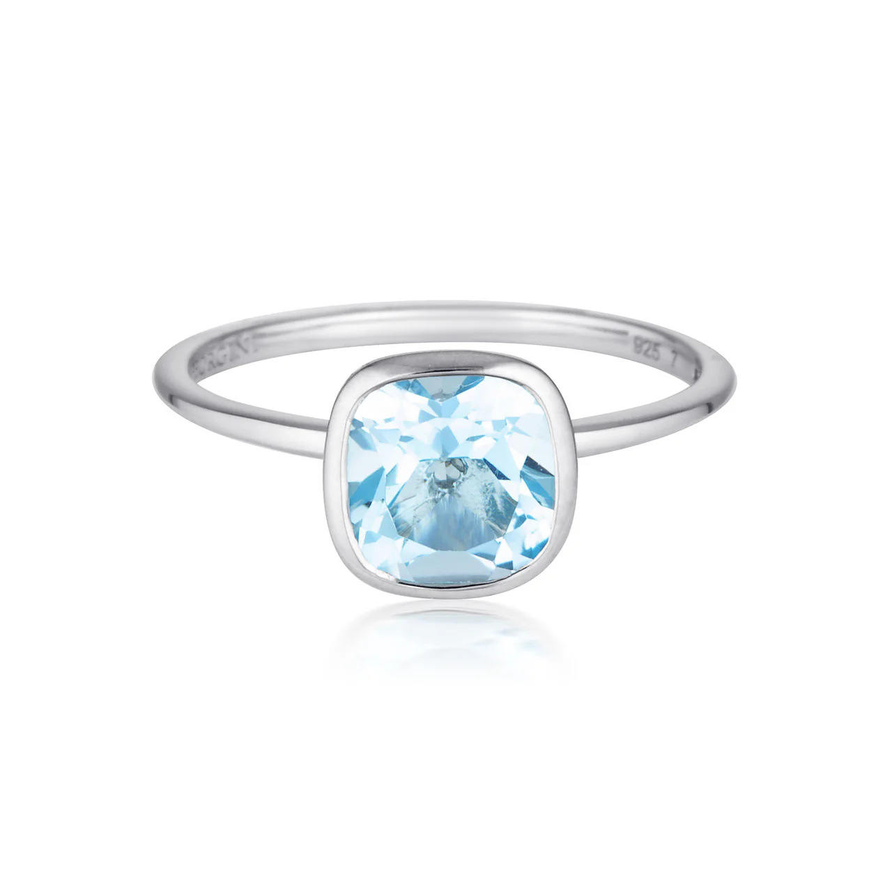 Doros Blue Topaz Silver Ring -  IR463Bt - Image 2
