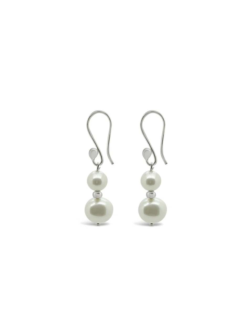 Duo Pearl Earrings - RP1207 - Image 2