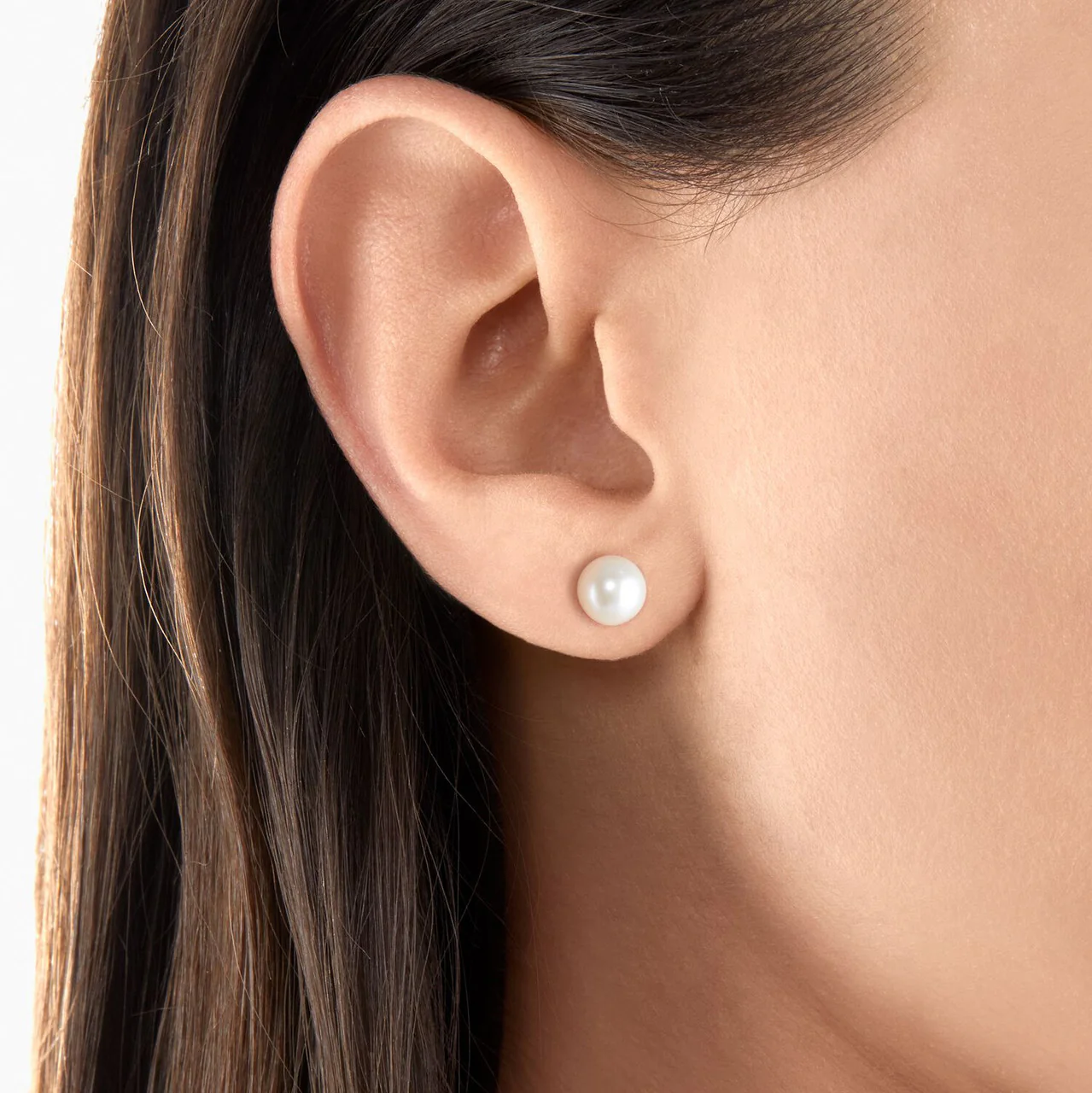 Ear Studs Pearl Gold -  H1430-430-14 - Image 2