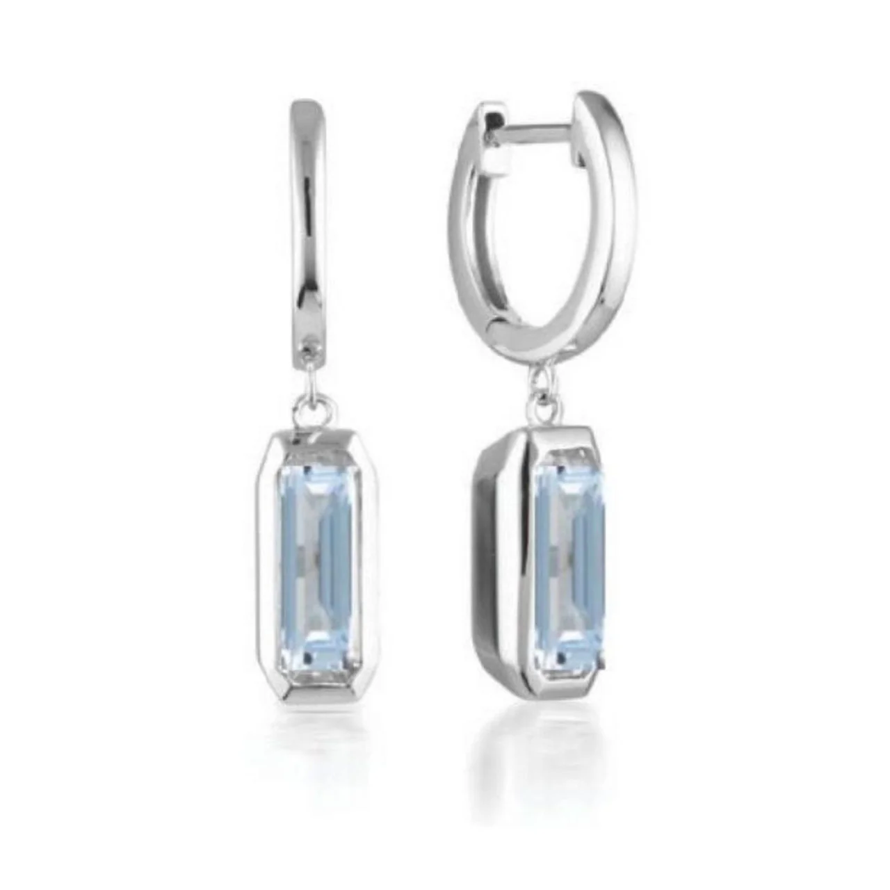 Emilio Aquamarine Drop Earrings - IE851BL