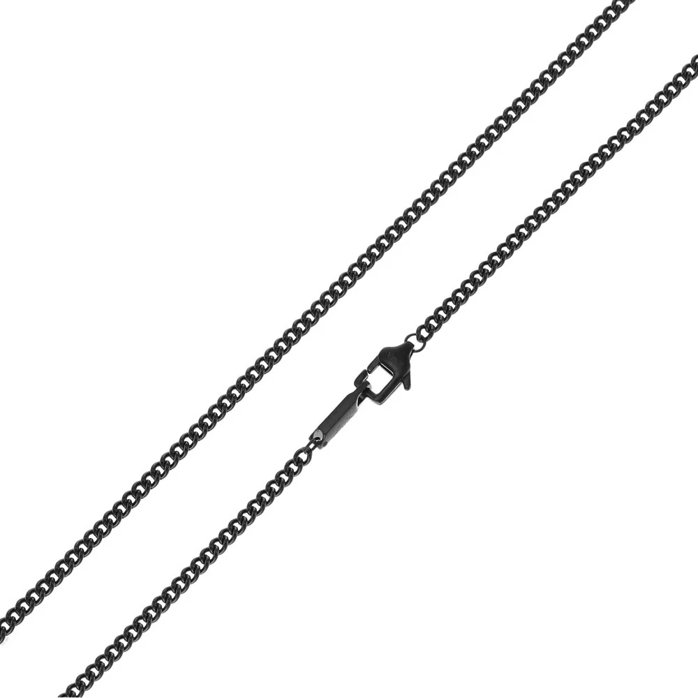 Emporio Armani Stainless Steel Brown Tiger's Eye Black Eagle Dog Tag Pendant On Chain - Image 8