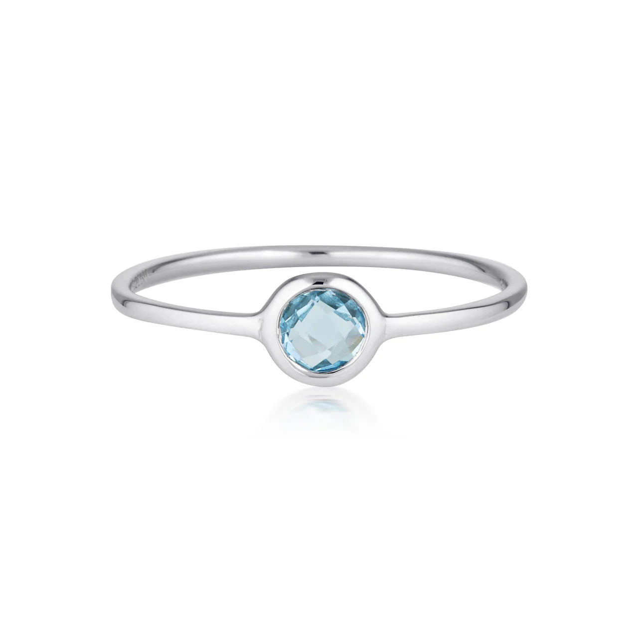 Eos Blue Topaz Silver Ring -  IR464Bt