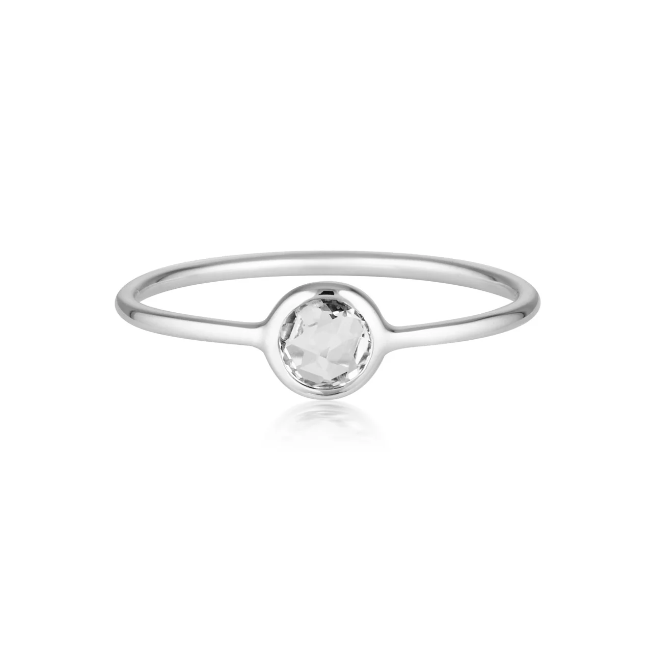 Eos White Topaz Silver Ring -  IR464W