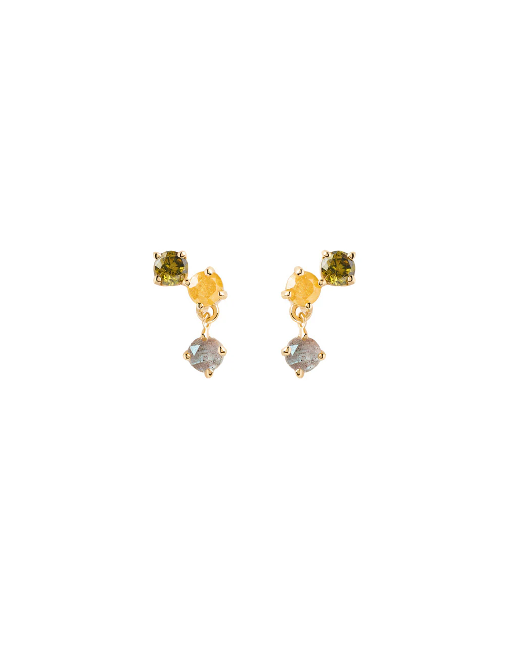 Flora Gold Earrings - AR01-543-U