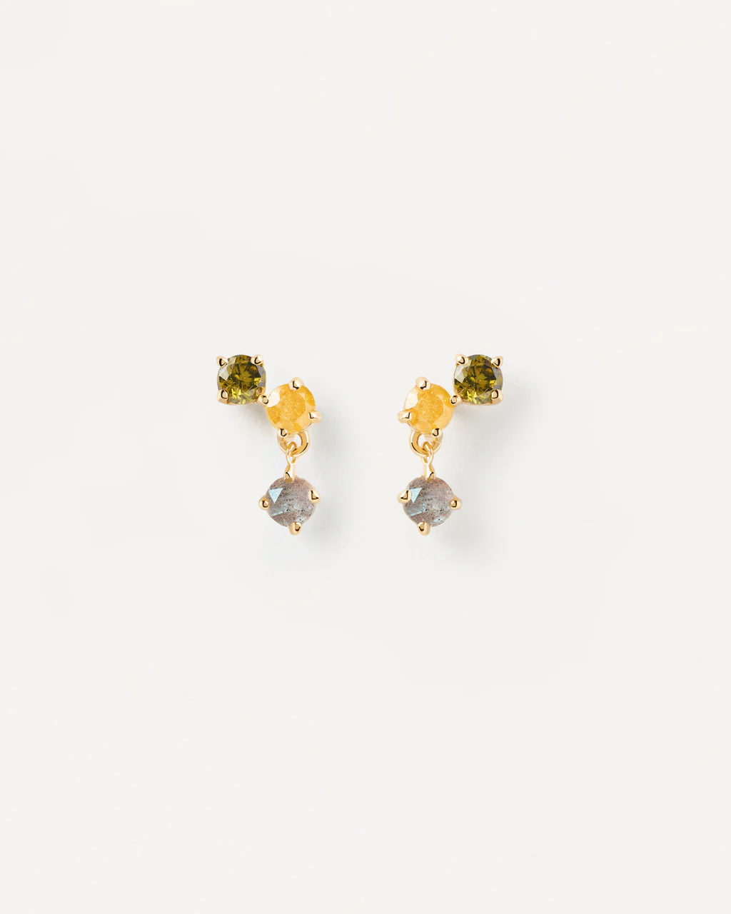 Flora Gold Earrings - AR01-543-U - Image 3