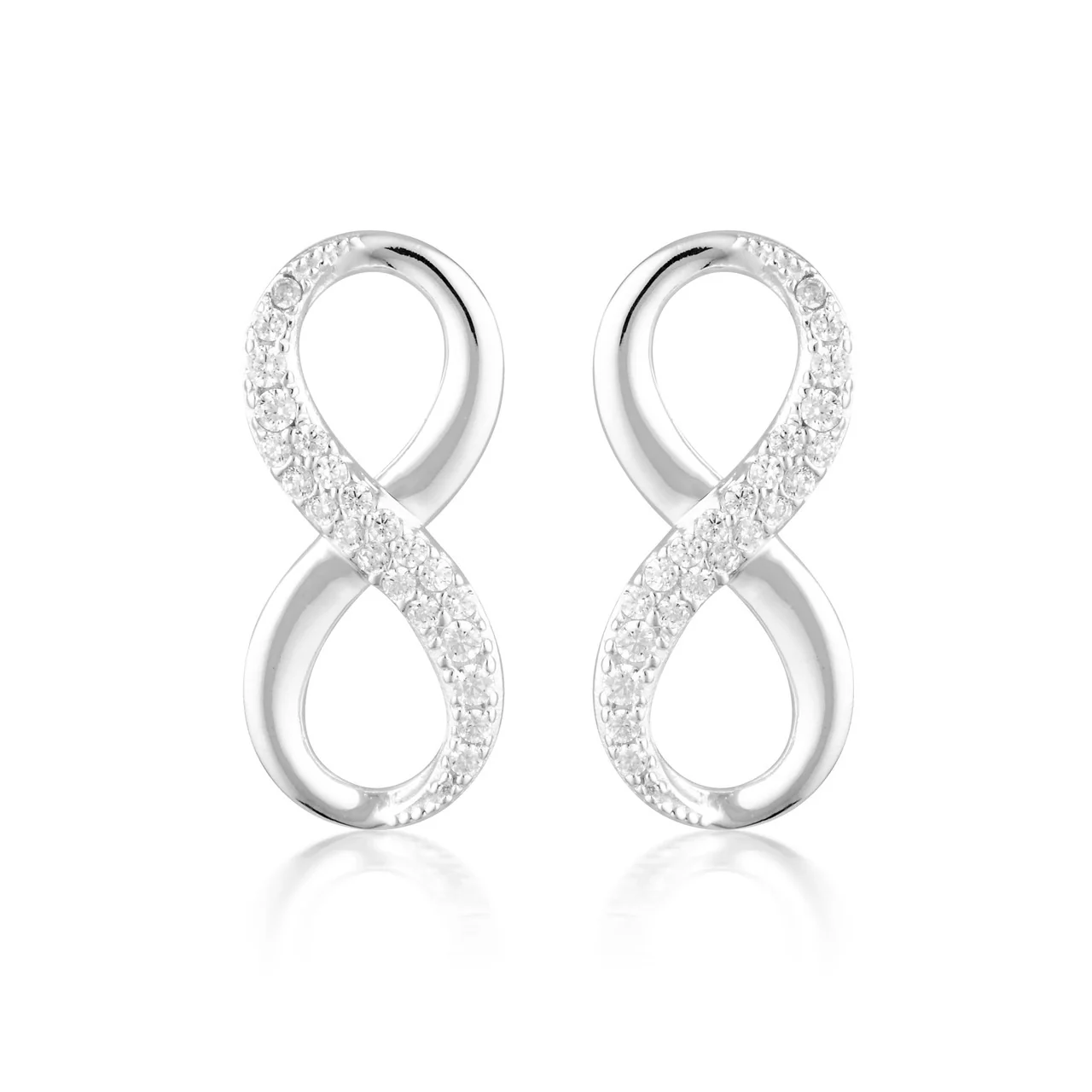 Forever Infinty Earrings - Silver - IE842W