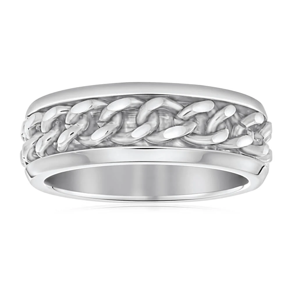 Forte Stainless Chain Link Steel Ring