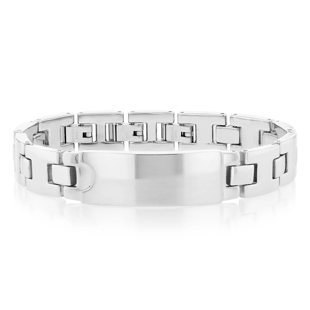 Forte Stainless Steel Chunky ID 21.5cm Bracelet - Image 2