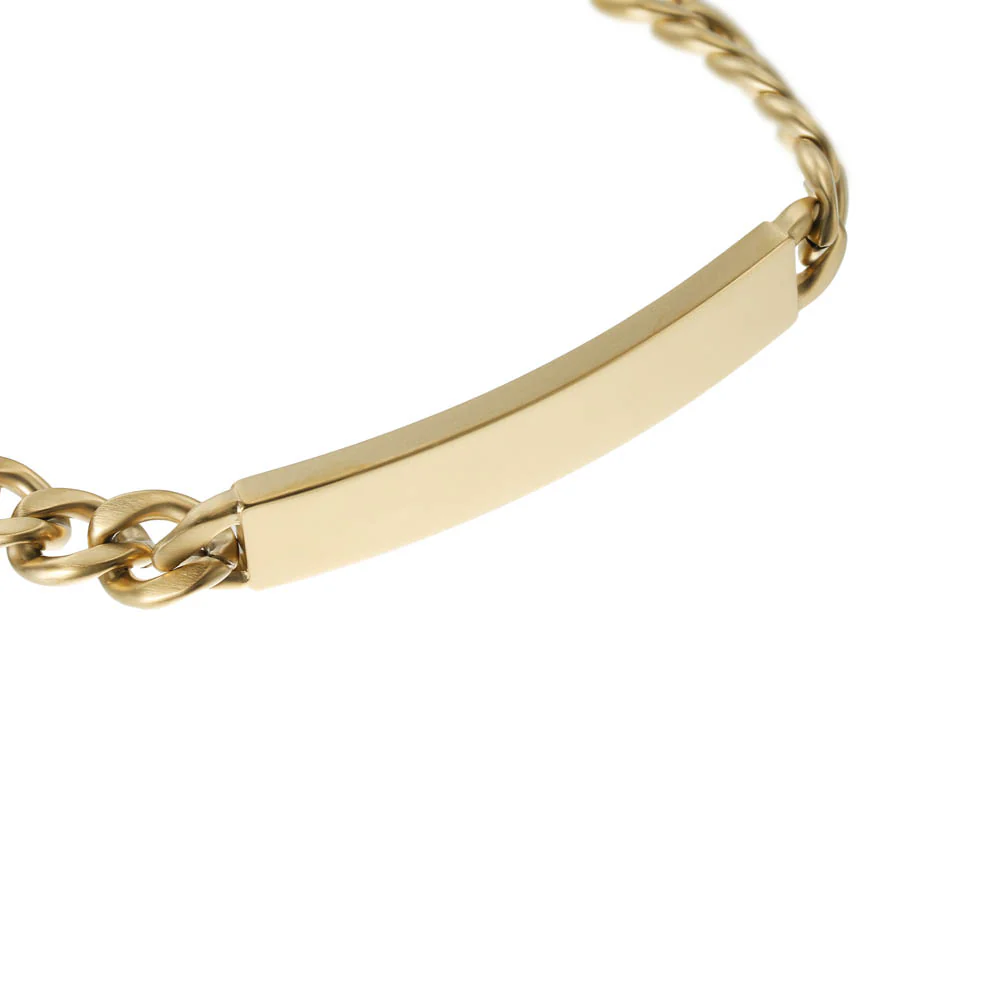 Fossil Yellow Gold Plated Stainless Steel Drew Bracelet - Image 8