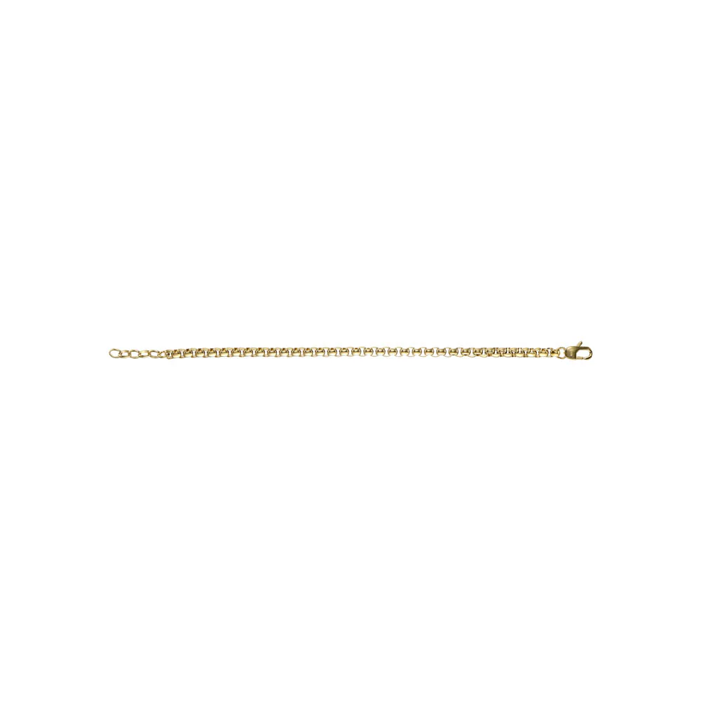 Fossil Yellow Gold Plated Stainless Steel Jewelry 20+2cm Bracelet - Image 5