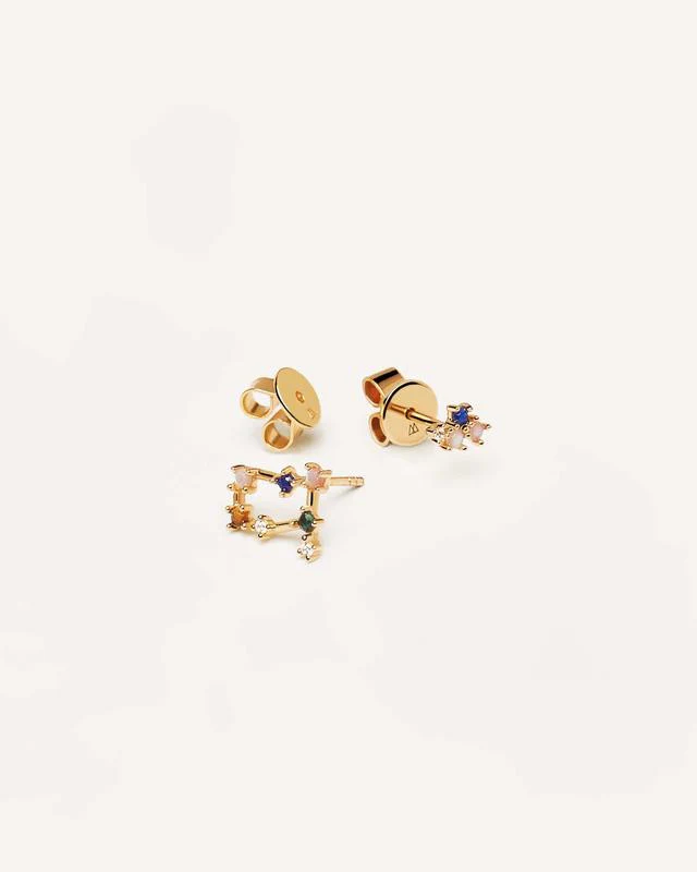 Gemini Gold Earrings - AR01-406-U