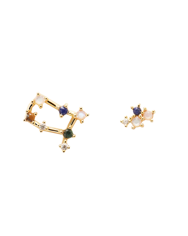 Gemini Gold Earrings - AR01-406-U - Image 3
