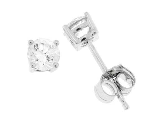 4mm Brilliant Stud Earrings - LE009-4mm - Image 2