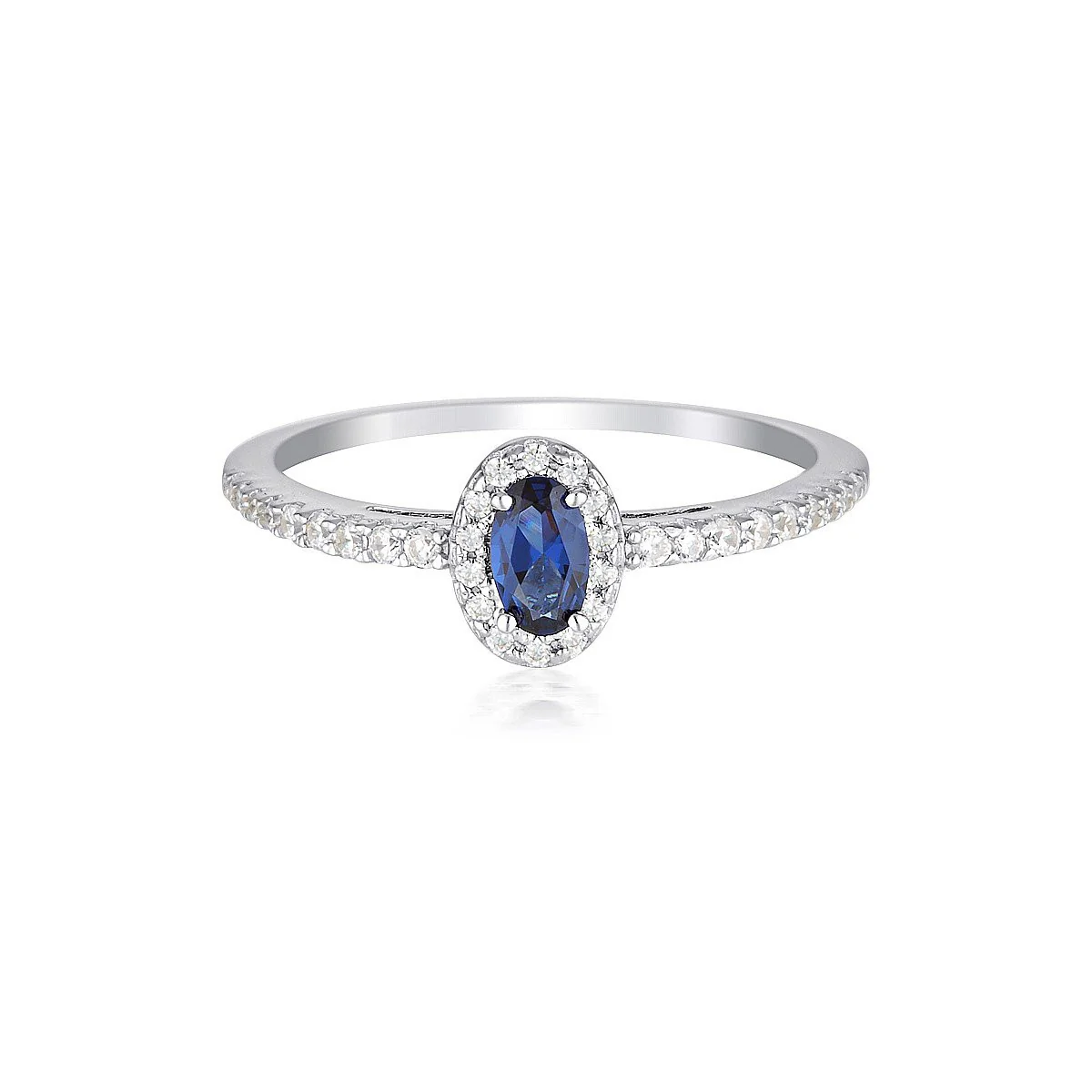 Aurora Glow Ring Silver/SapphIre -  IR480B