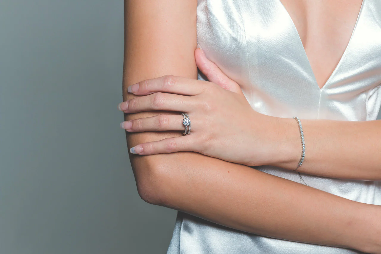 Iconic Bridal Francesca Ring Silver -  IR488W - Image 2