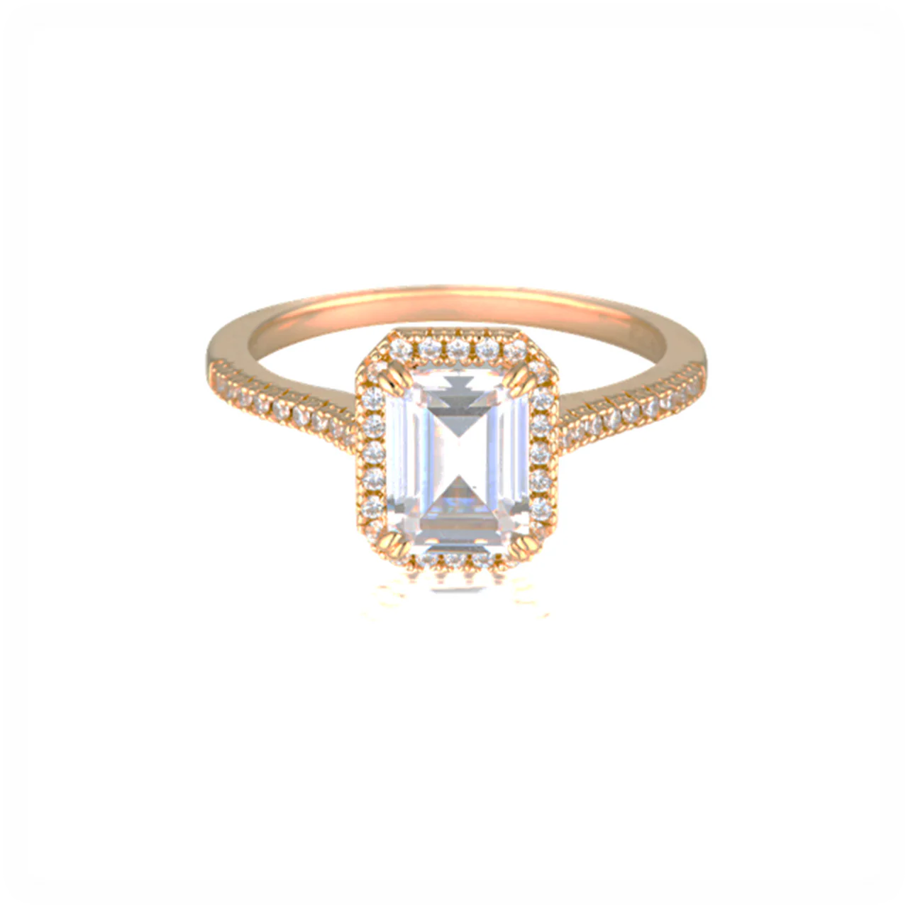 Iconic Bridal Violet Ring Rose Gold -  IR487RG