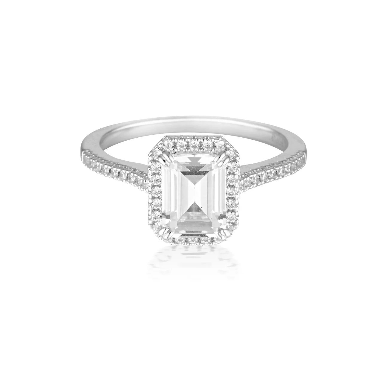 Iconic Bridal Violet Ring Silver -  IR487W