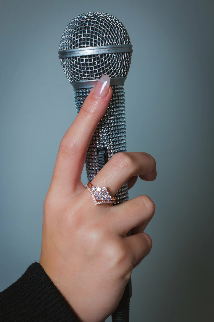 Rock Star Glam Rose Gold Ring -  IR492Rg - Image 2