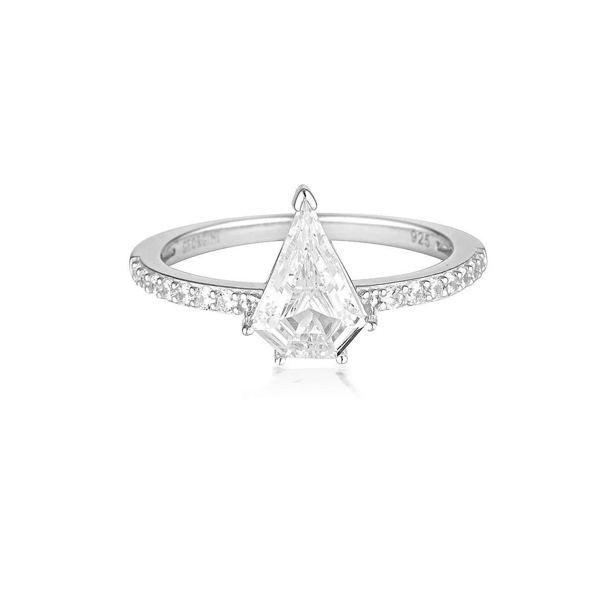 Rock Star Shield Ring Silver -  IR490W