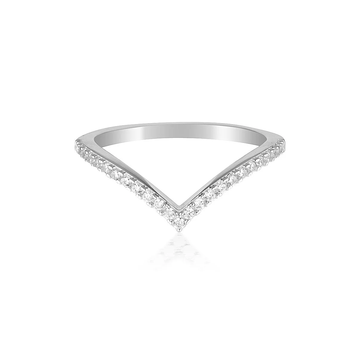 Rock Star V Silver Ring -  IR485W
