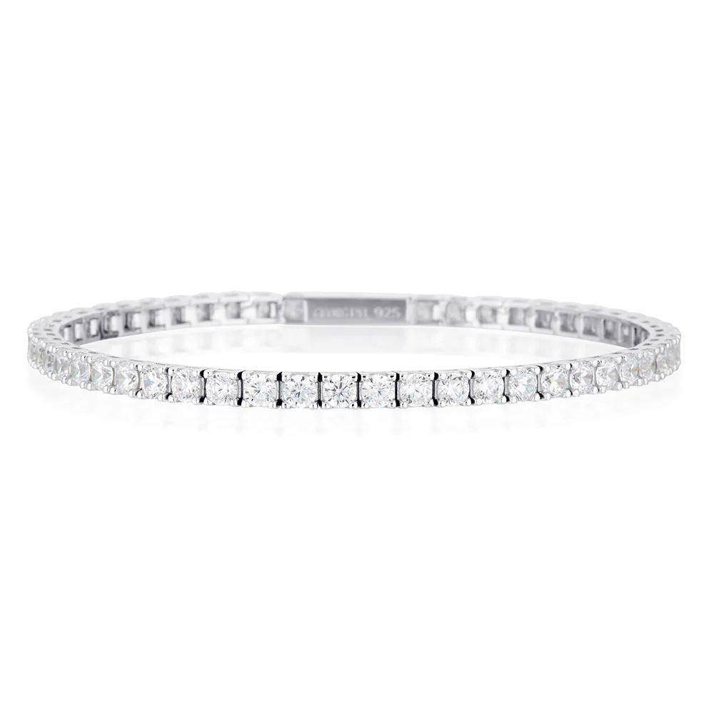 Georgini Sterling Silver Selena 3mm 19.5 cm Tennis Bracelet