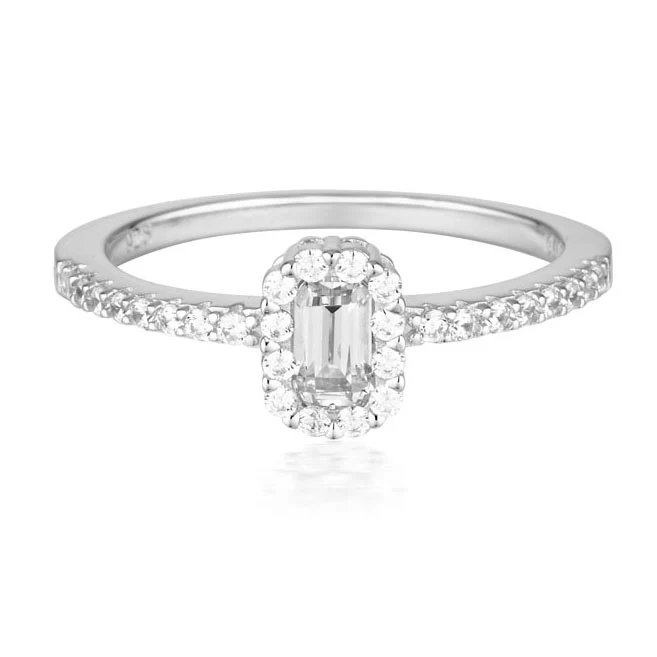 Georgini Sterling Silver Zirconia Paris Ring