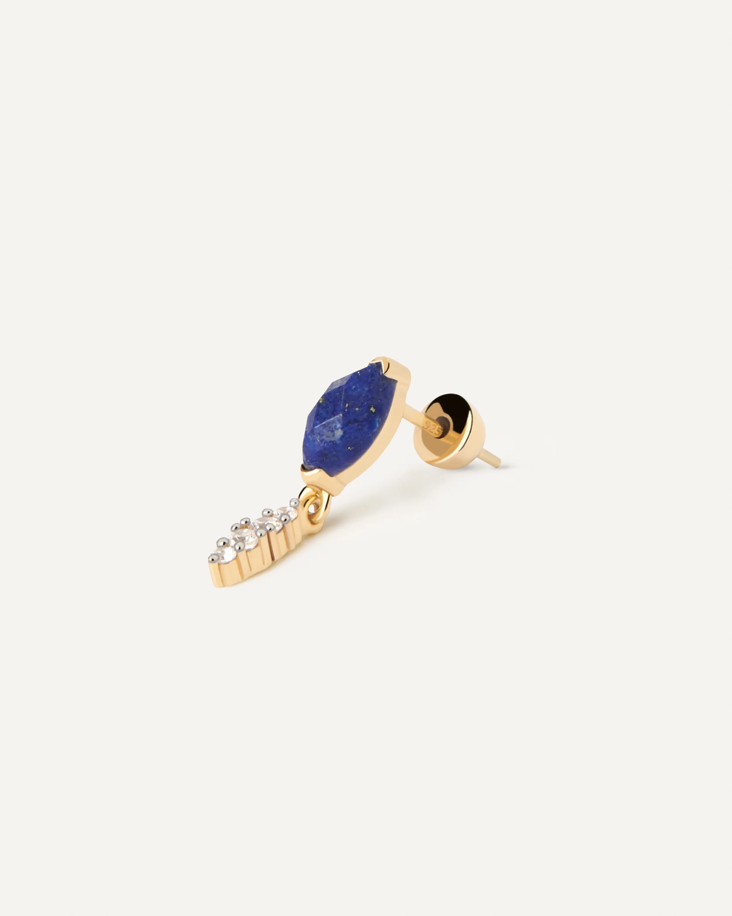 Ginger Lapis Lazuli Single Earring