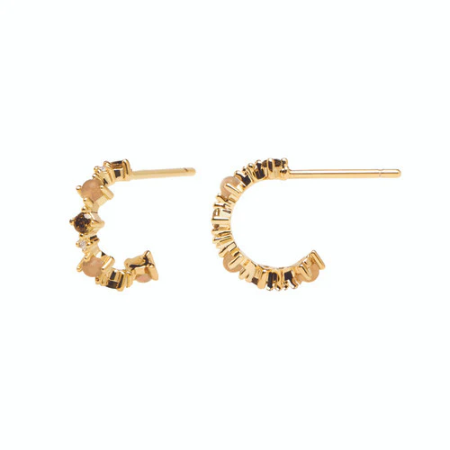 Glory Yellow Gold Earrings - AR01-220-U