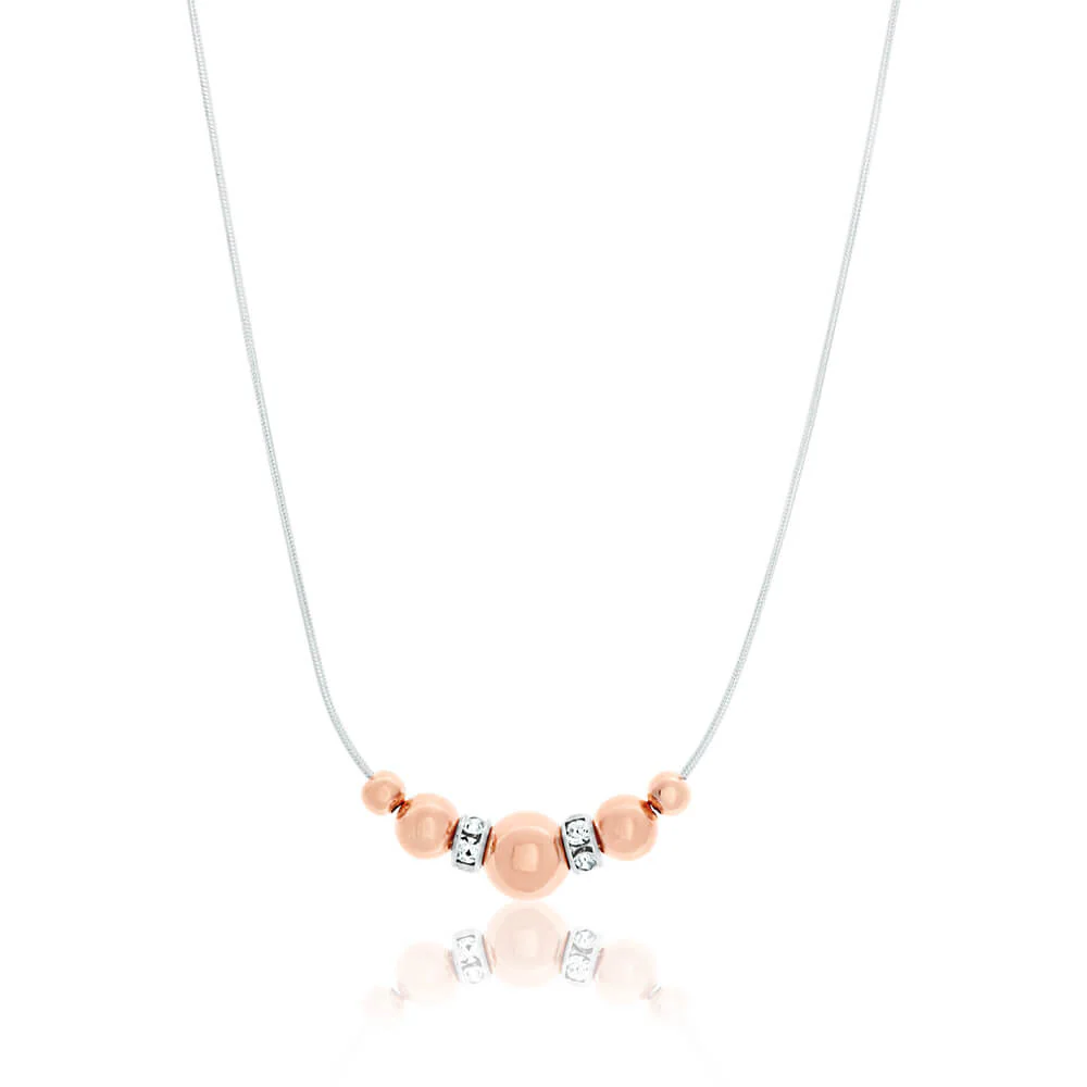 Gold Plated Sterling Silver Cubic Zirconia  Ball Pendant With 45cm Chain - Image 2