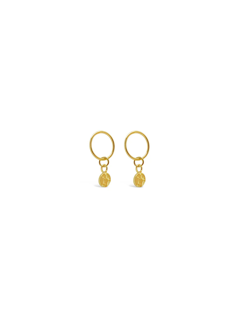 Golden Details Stud Earrings - JP11307G - Image 3