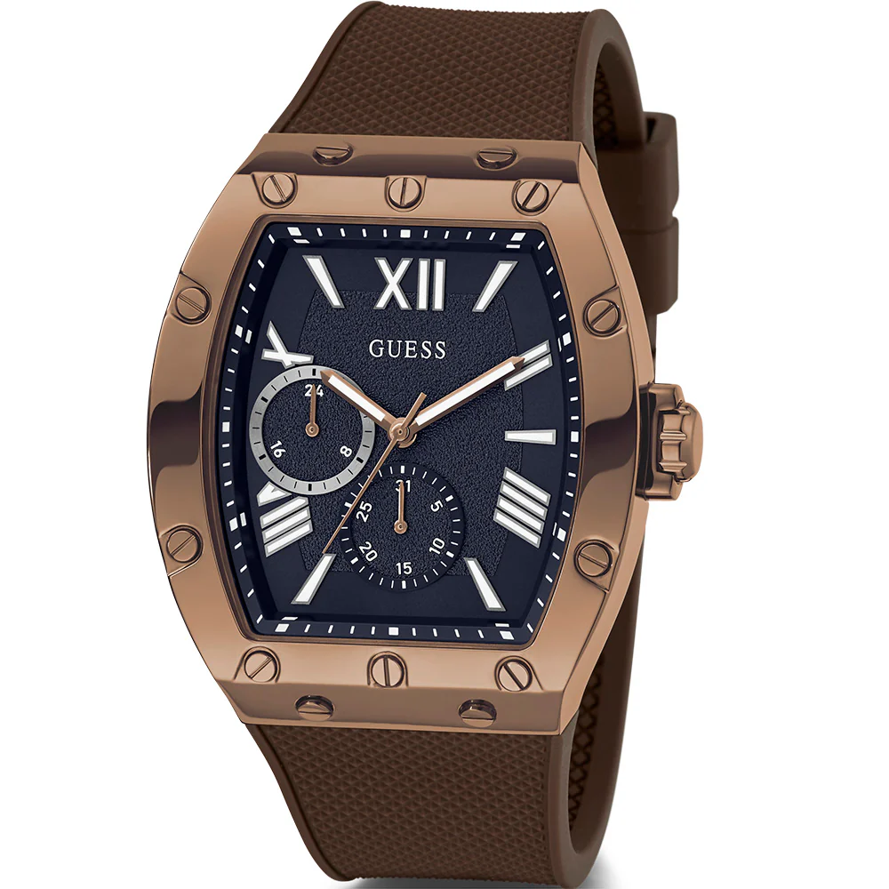 Guess GW0568G1 Falcon Brown Silicone Mens Watch - Image 5
