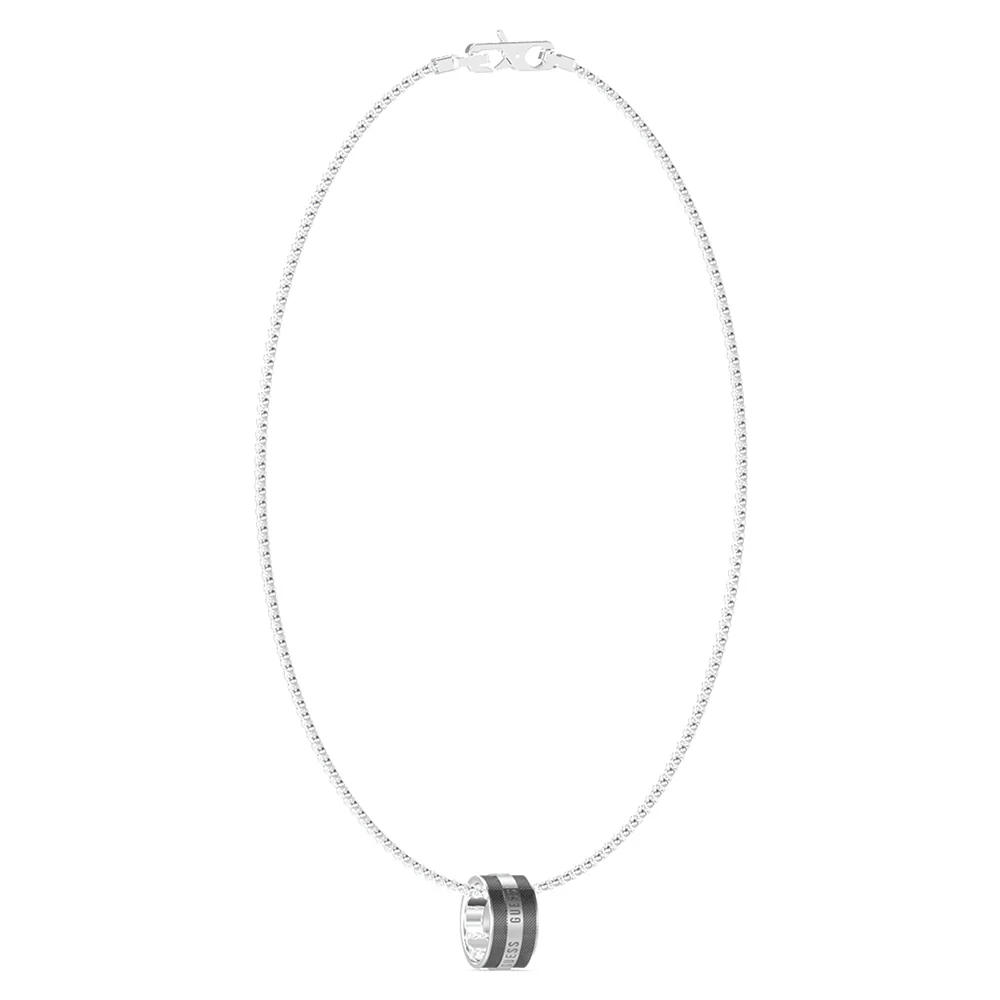 Guess Mens Jewellery Stainless Steel 21" Textured Round Chain - Image 2