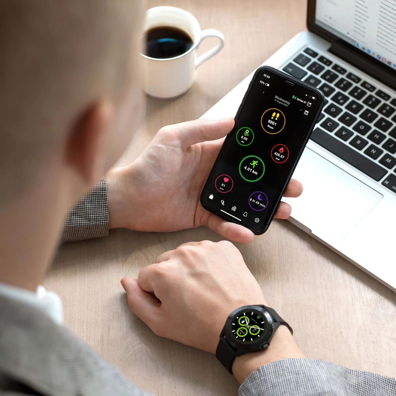 Black Smart Watch - HA07-2002 - Image 4