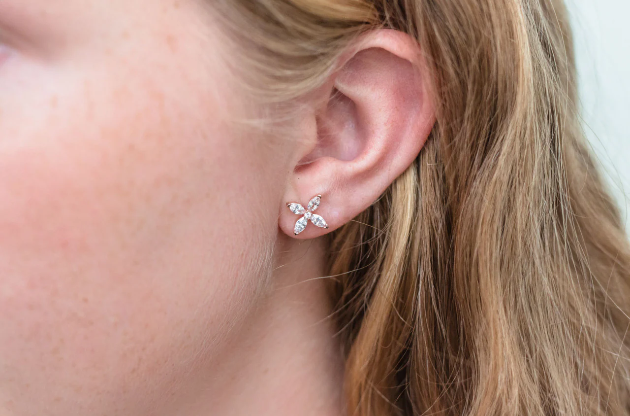 Heirloom Favoured Earrings Rose Gold - IE955RG - Image 2