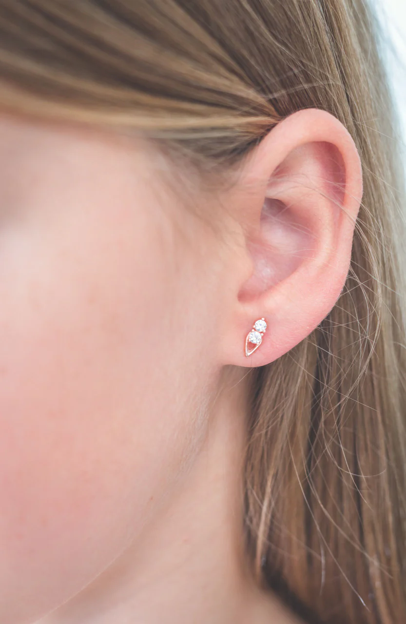 Heirloom Keepsake Earrings Rose Gold - IE960RG - Image 2