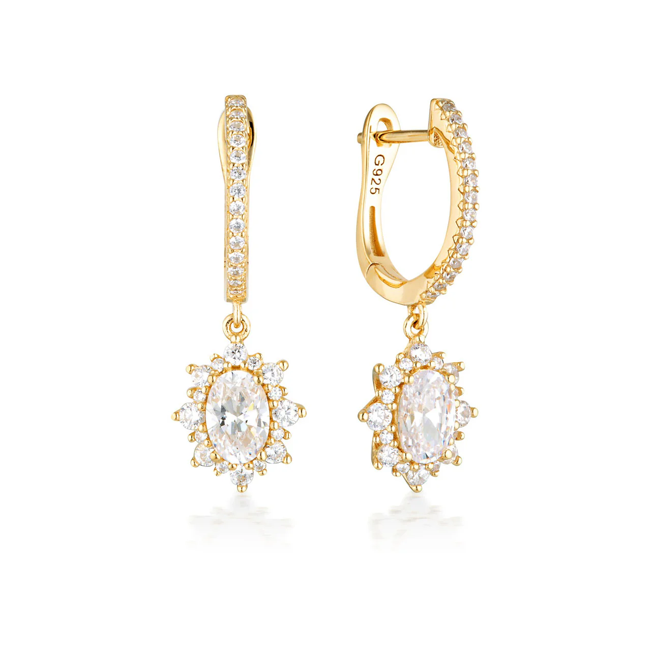 Iconic Bridal Eloise Earrings Gold - IE986G - Image 3