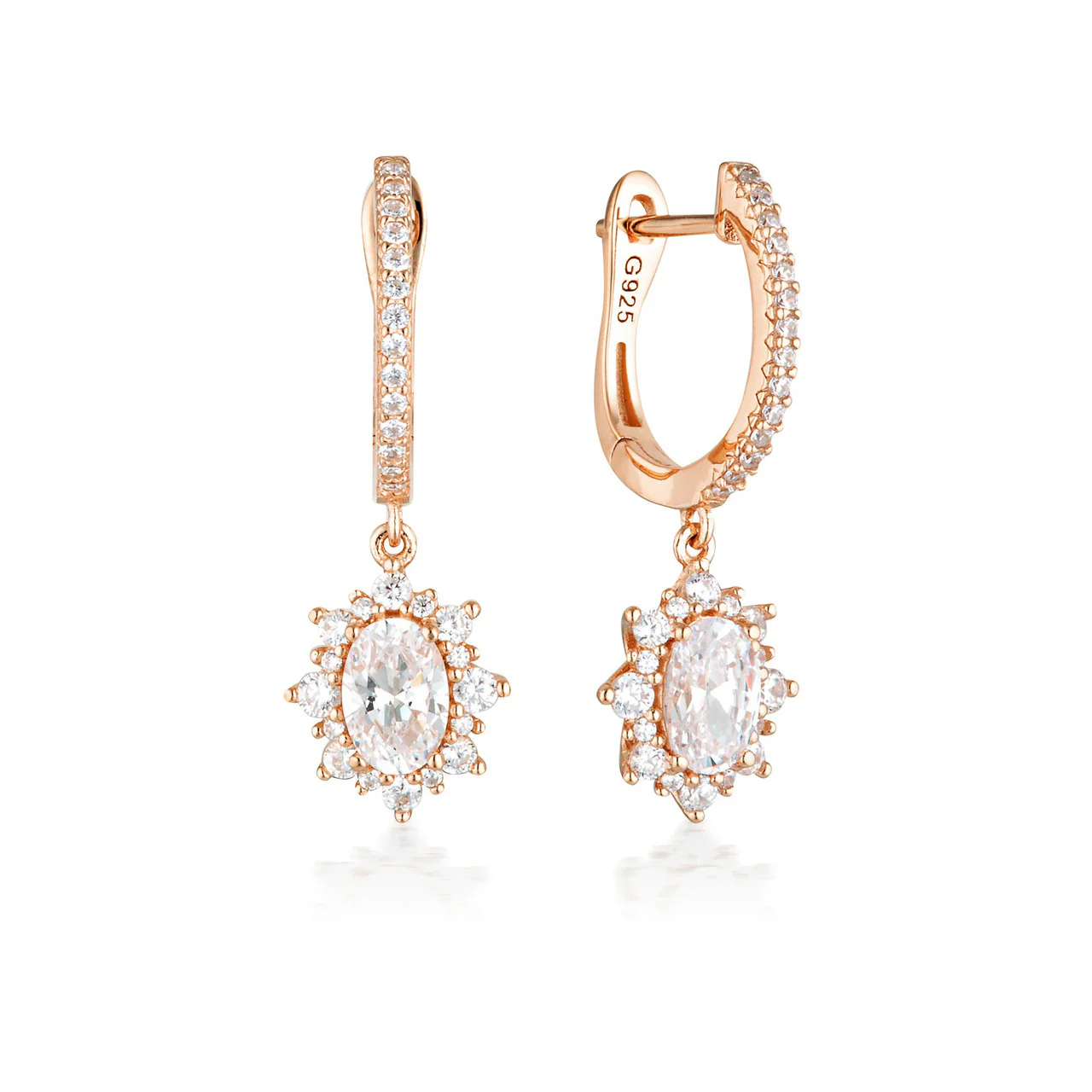 Iconic Bridal Eloise Earrings Rose Gold - IE986RG