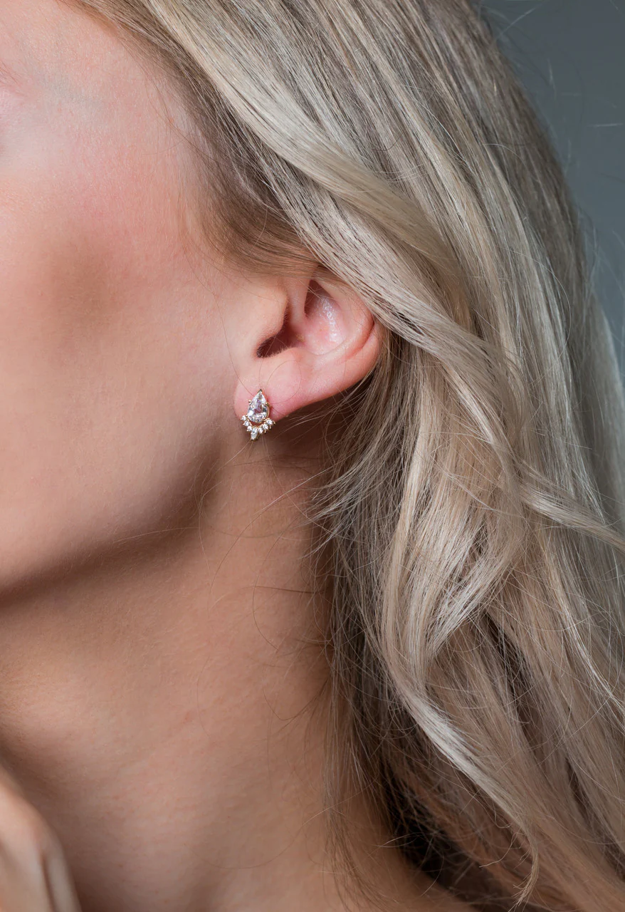 Iconic Bridal Penelope Earring Gold - IE981G - Image 2