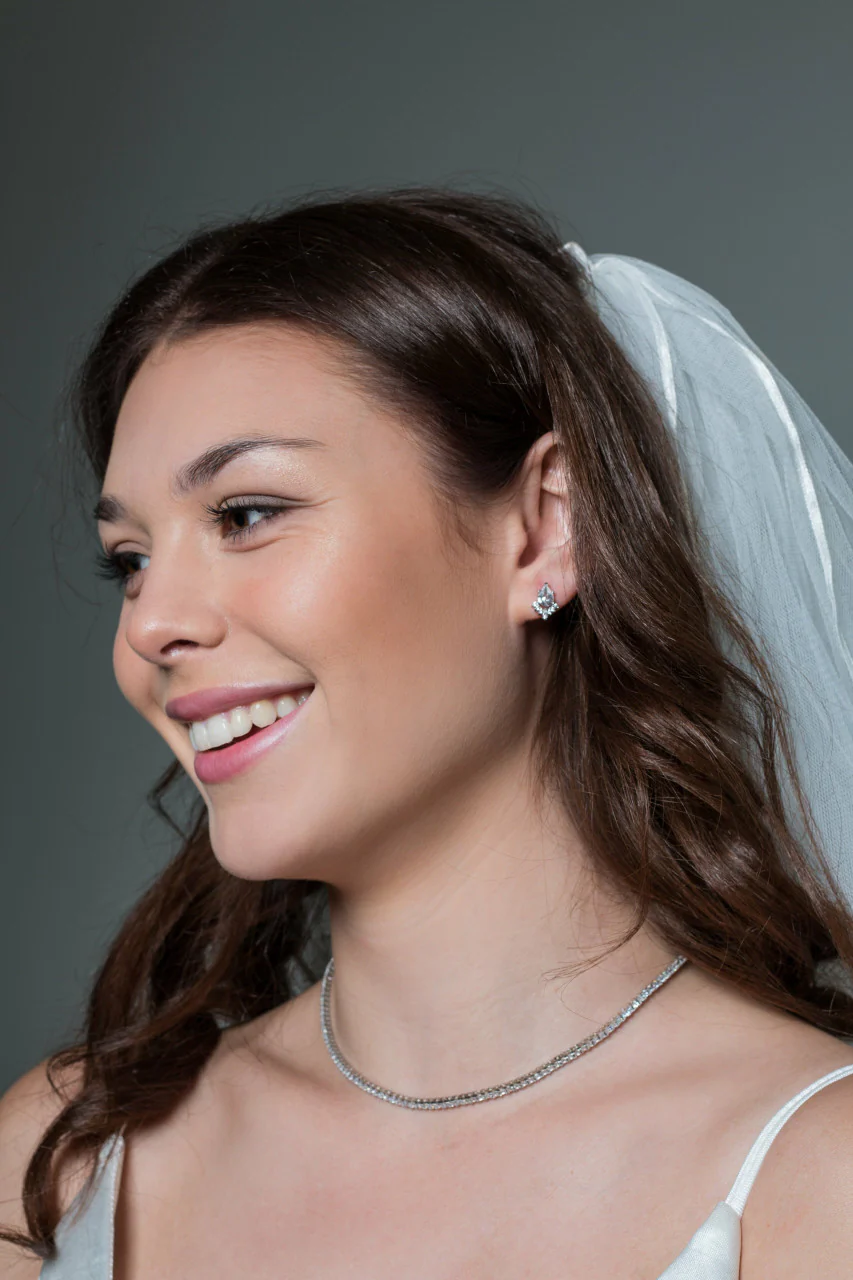 Iconic Bridal Penelope Earring Silver - IE981W - Image 2