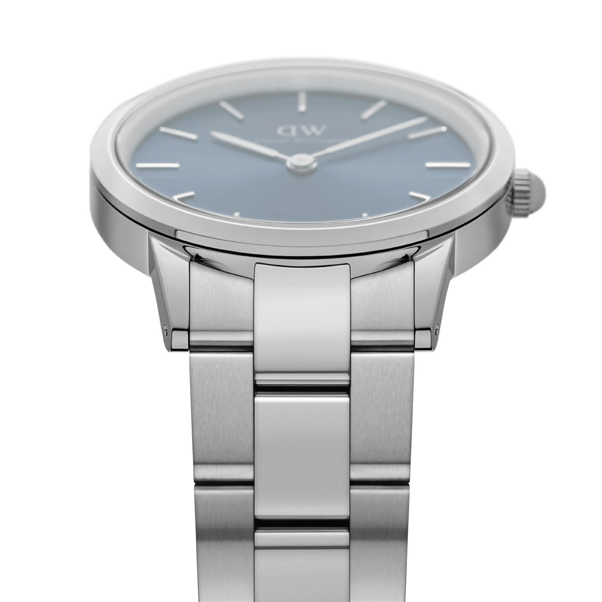 Daniel Wellington Iconic Link Arctic 40 Silver & Blue Watch - Image 4