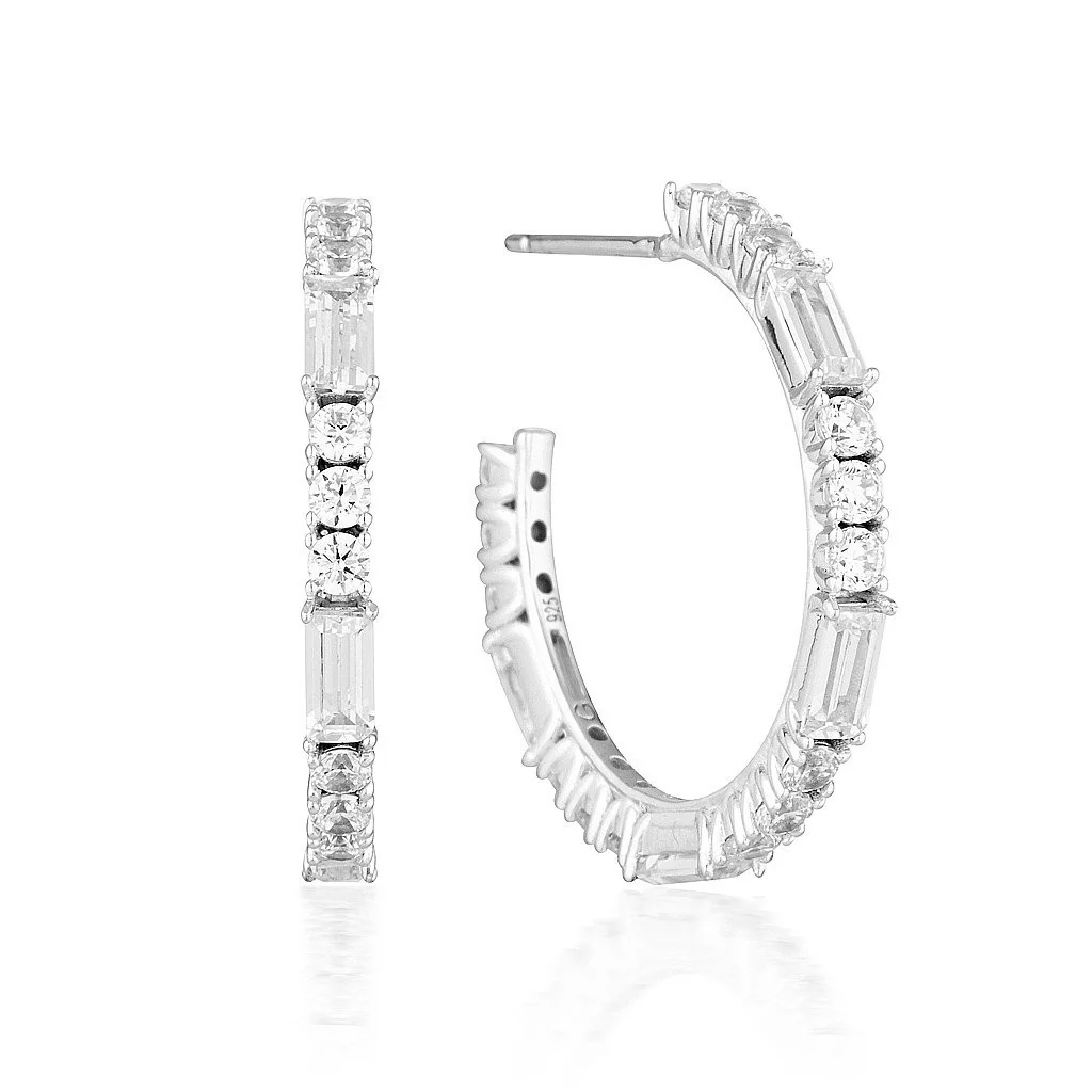 Irina Medium Silver Hoop - IE816W