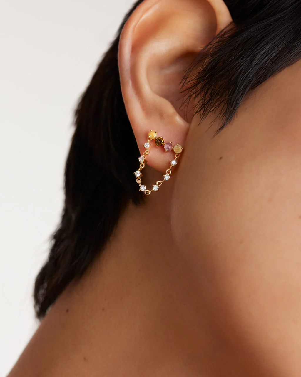 Juno Gold Earrings - AR01-544-U - Image 4