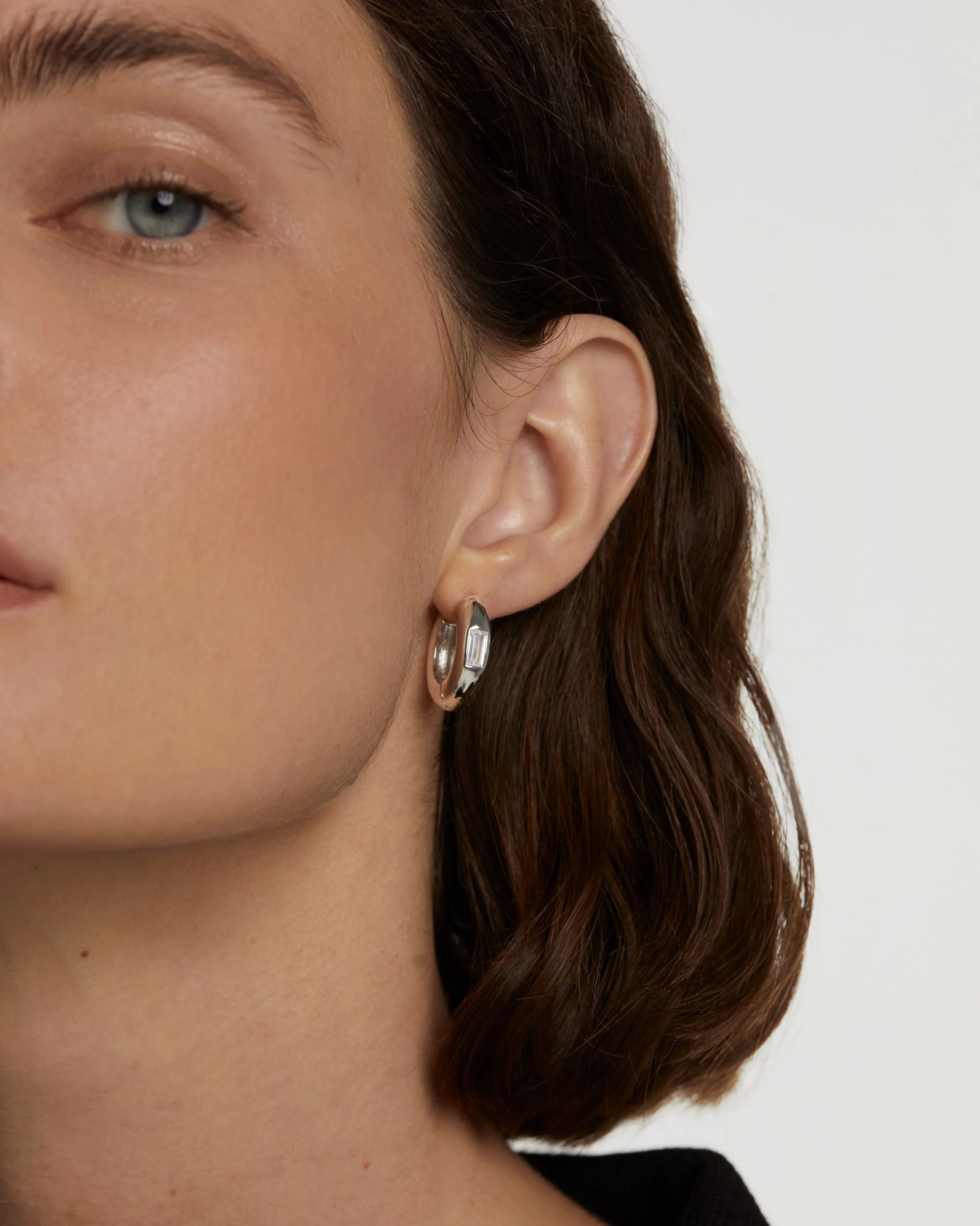Kali Silver Hoop Earrings - Image 2
