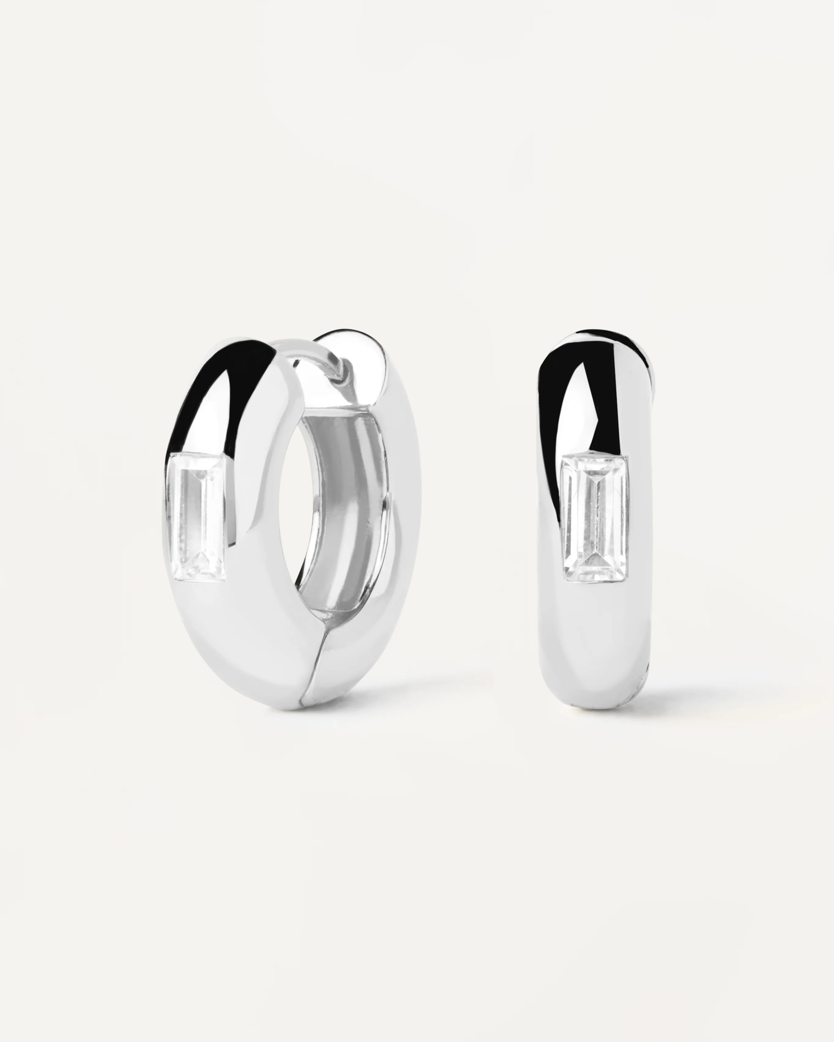 Kali Silver Hoop Earrings - Image 4