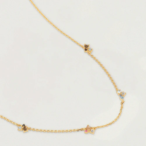 La Palette Yellow Gold Necklace - CO01-179-U - Image 2