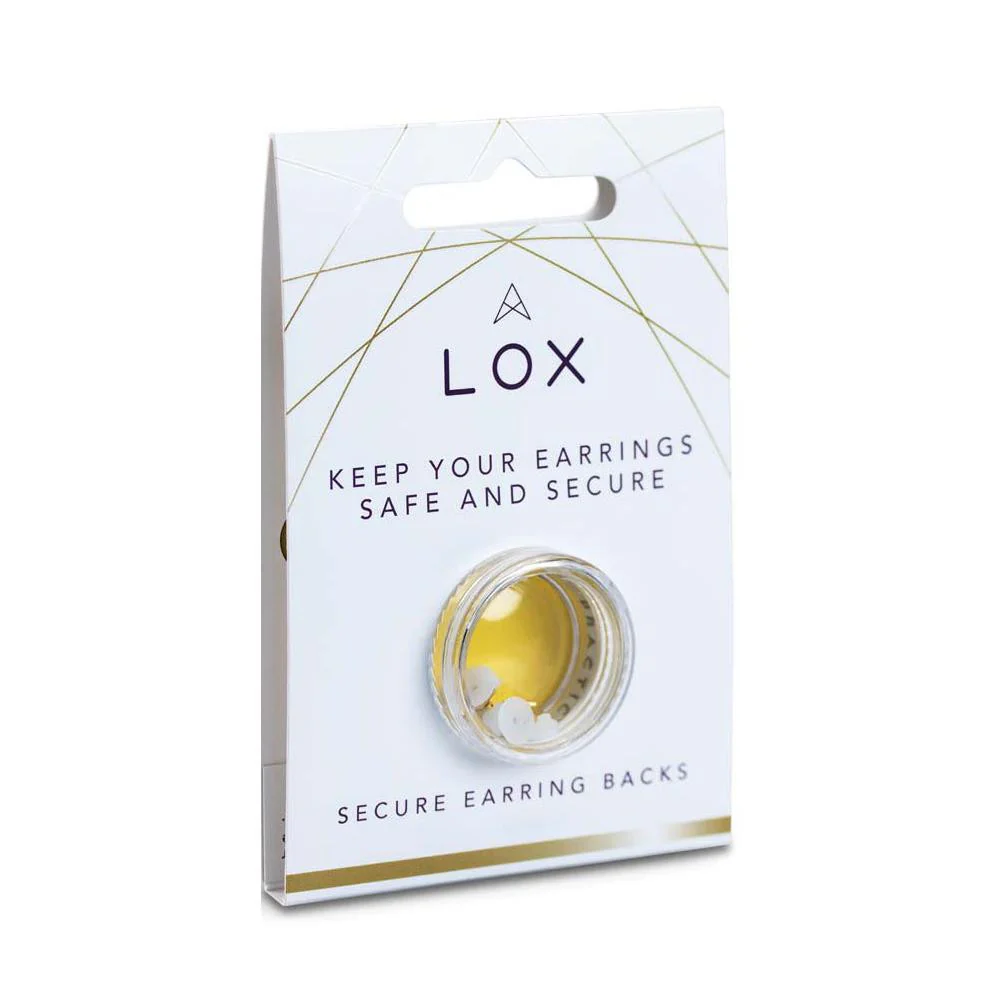 Lox Gold Tone Secure Earring Backs Two Pairs Pack - Image 3